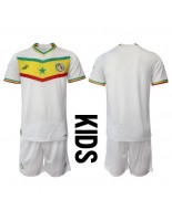 Senegal Domácí dres pro děti MS 2022 Krátký Rukáv (+ trenýrky)